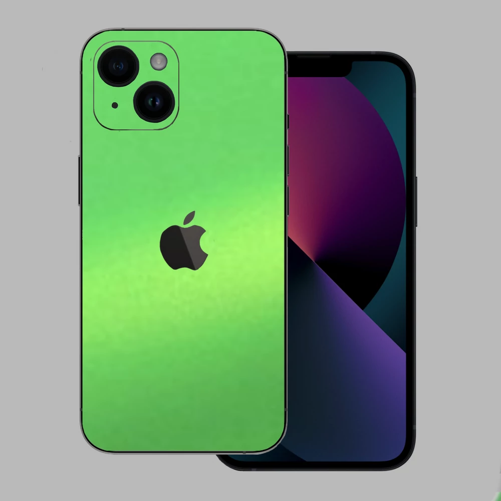 iPhone 15 Plus - Matt metál lime hátlap fólia