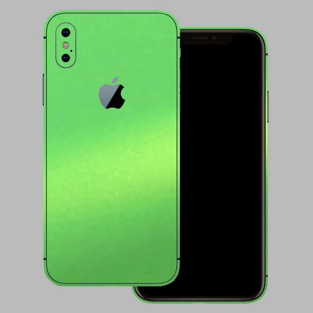iPhone X - Matt metál lime hátlap fólia