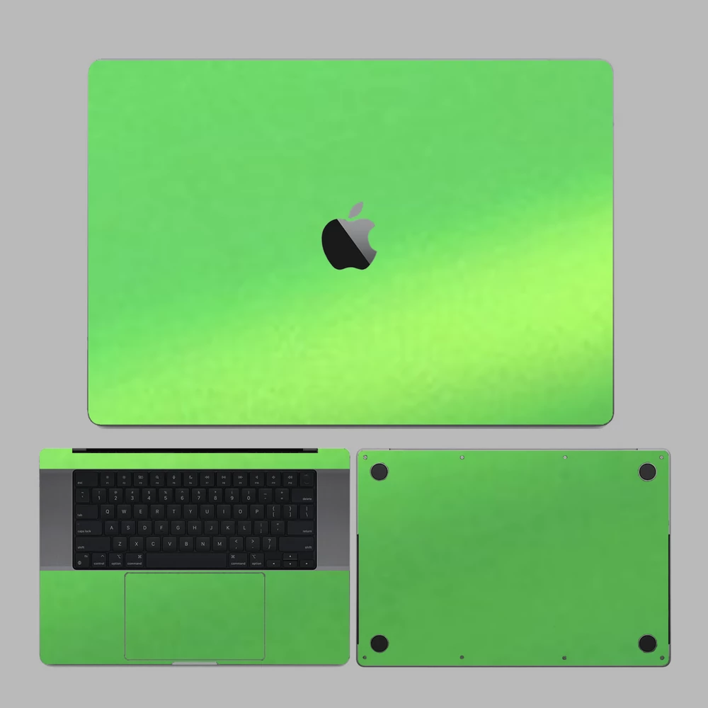 MacBook Pro 13" ( 2019, négy Thunderbolt 3 Port ) - Matt metál lime hátlap fólia