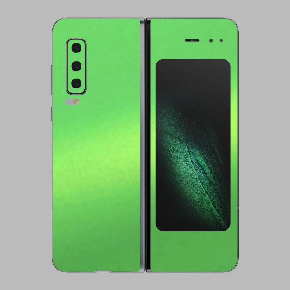 Samsung Galaxy Fold - Matt metál lime hátlap fólia
