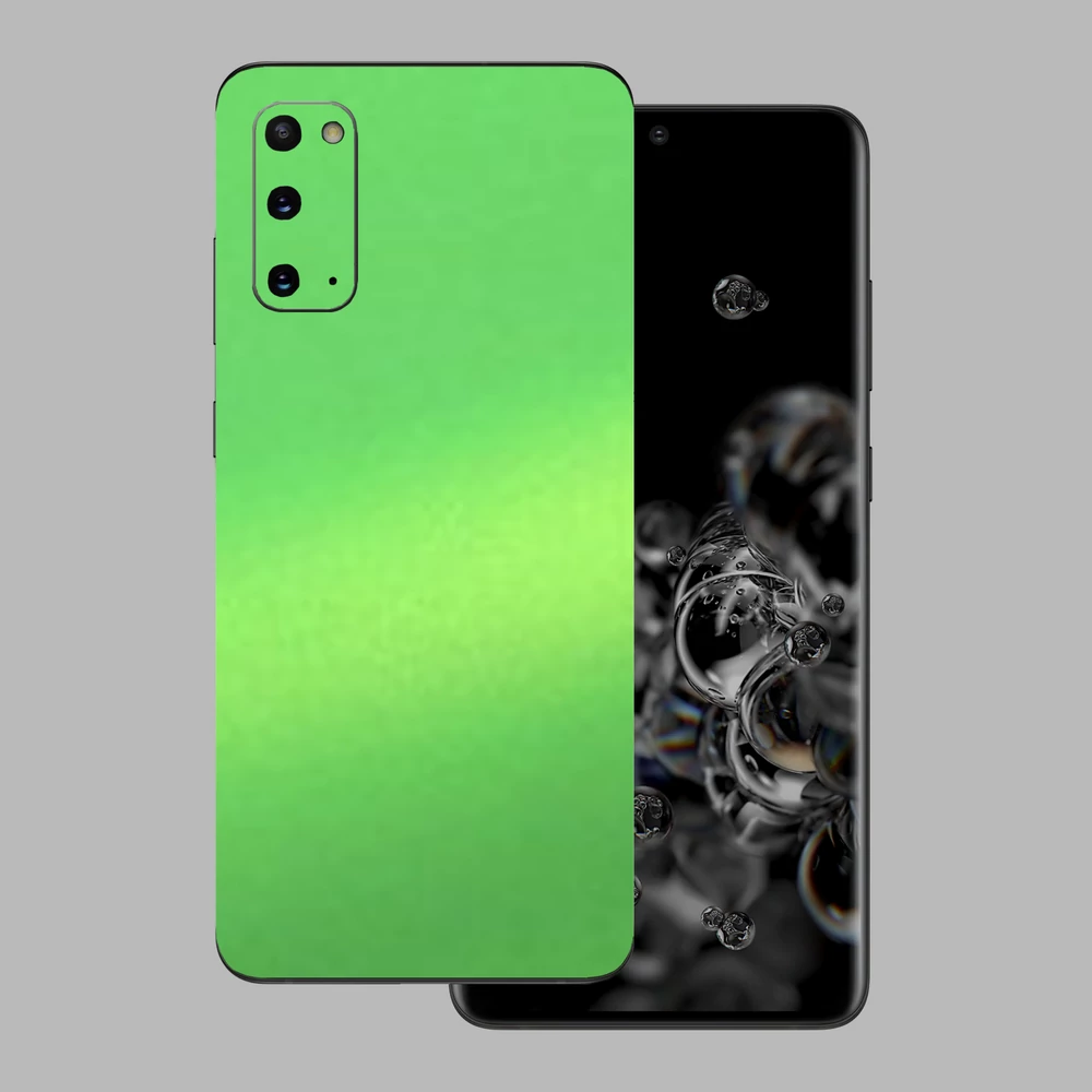 Samsung Galaxy S20 - Matt metál lime hátlap fólia