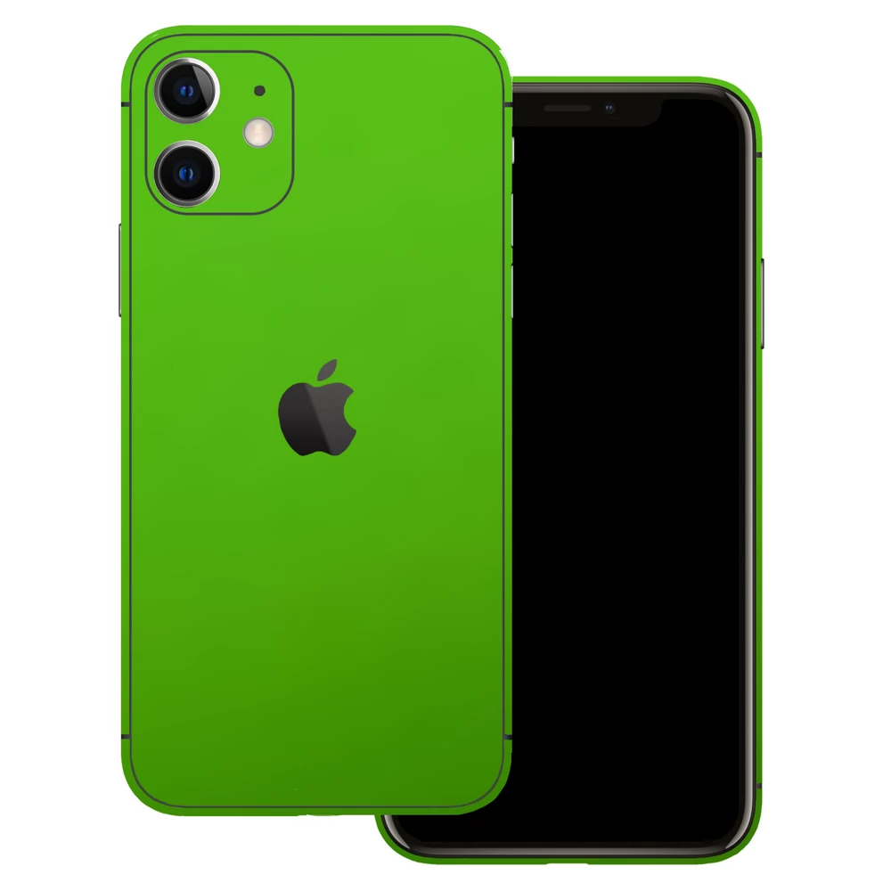 iPhone 11 - Matt zöld alma hátlap fólia