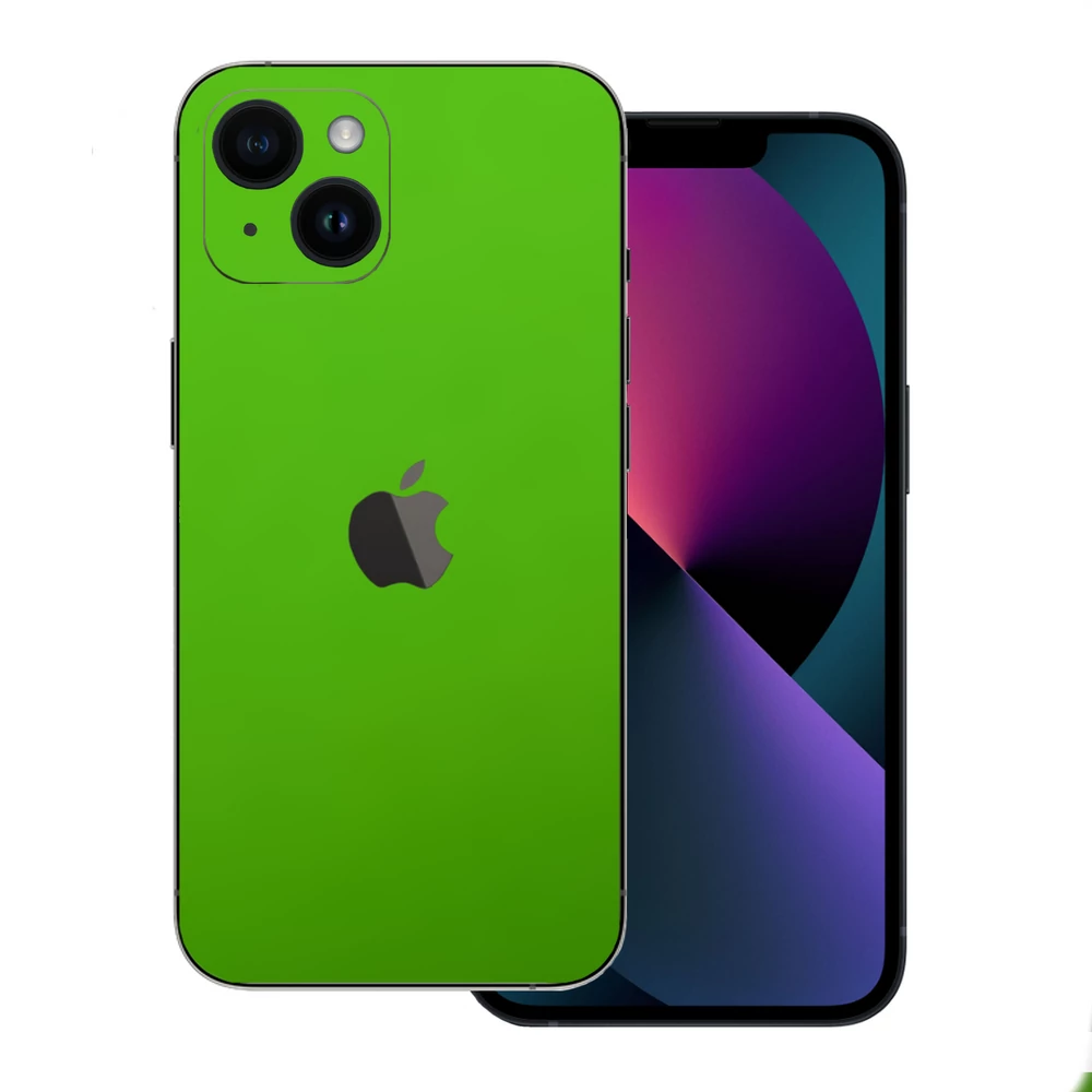iPhone 15 Plus - Matt zöld alma hátlap fólia
