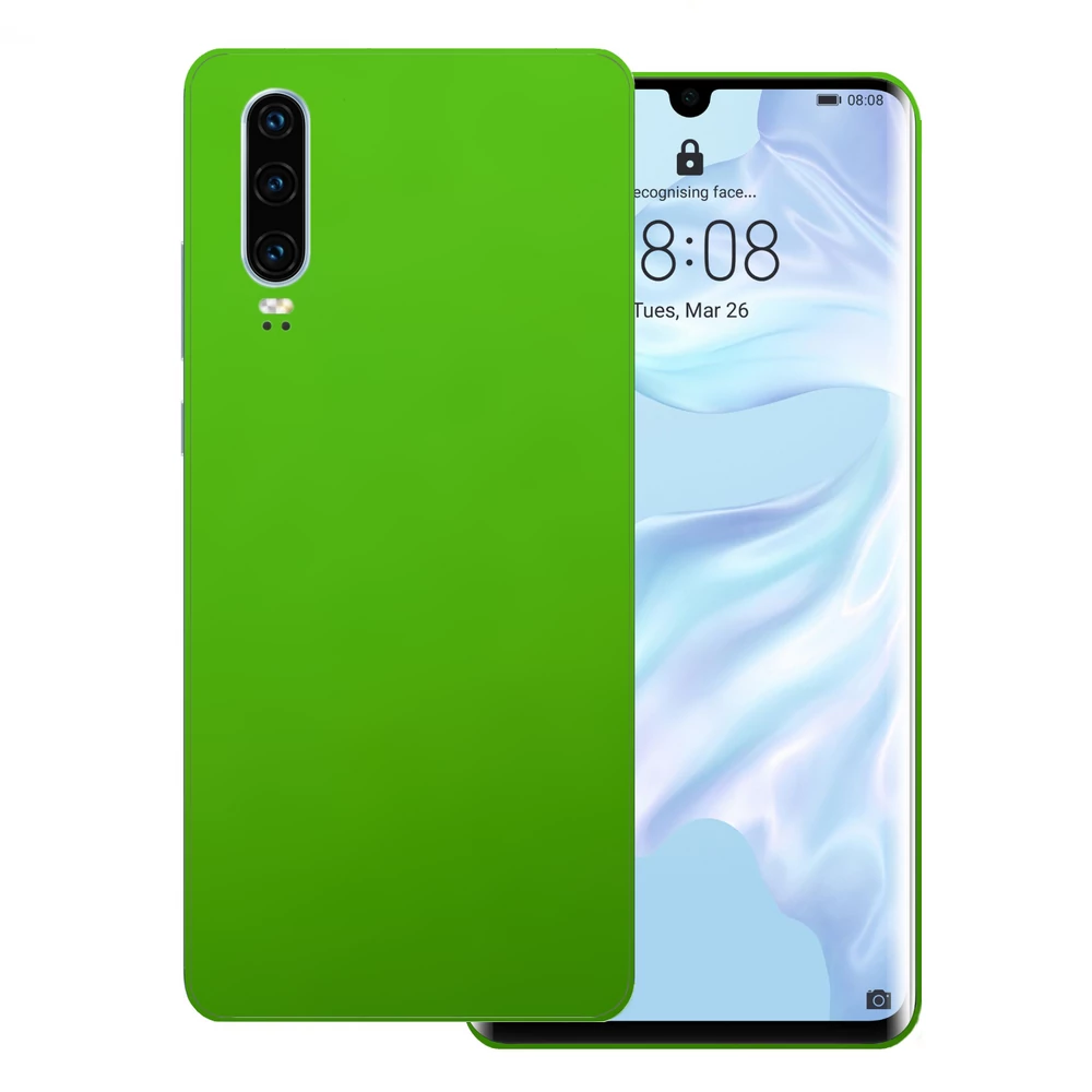 Huawei P30 - Matt zöld alma hátlap fólia