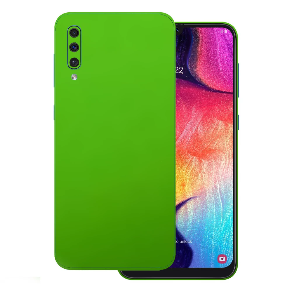 Samsung Galaxy A70 - Matt zöld alma hátlap fólia