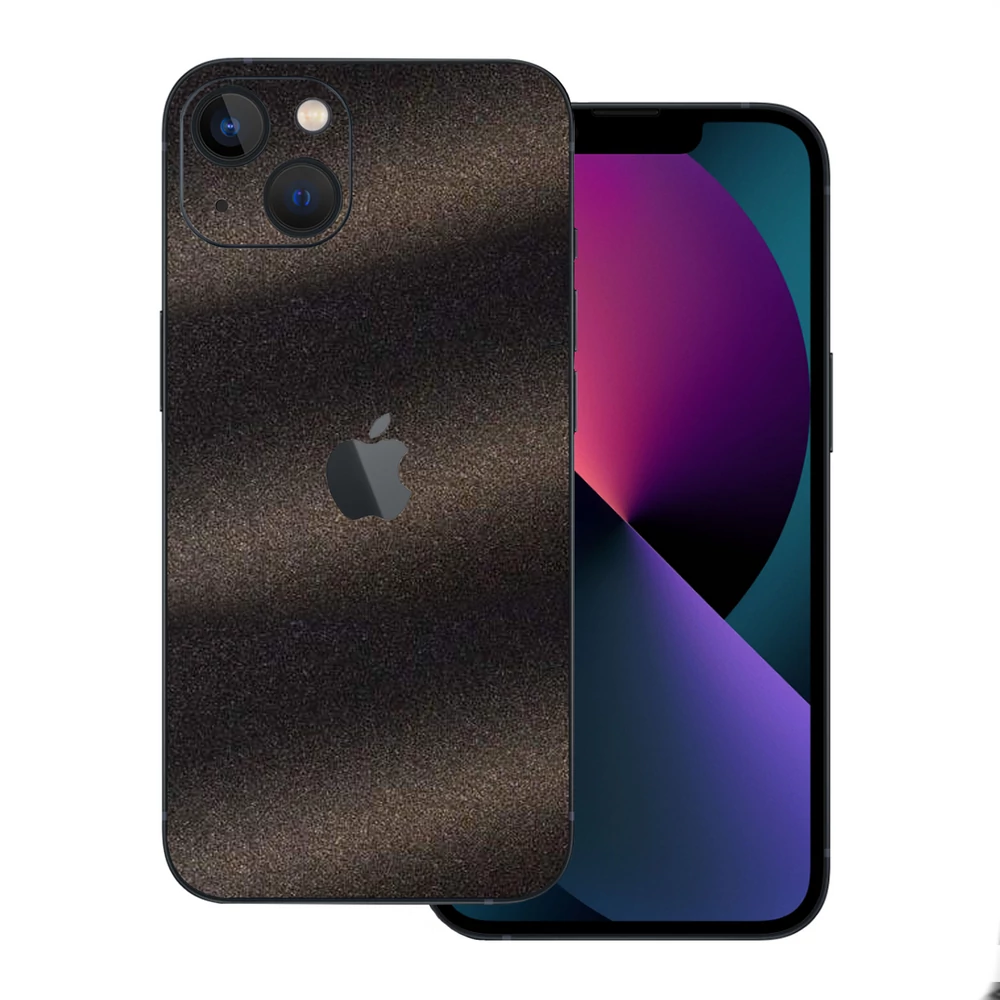 iPhone 13 - Szemcsés matt fekete hátlap fólia