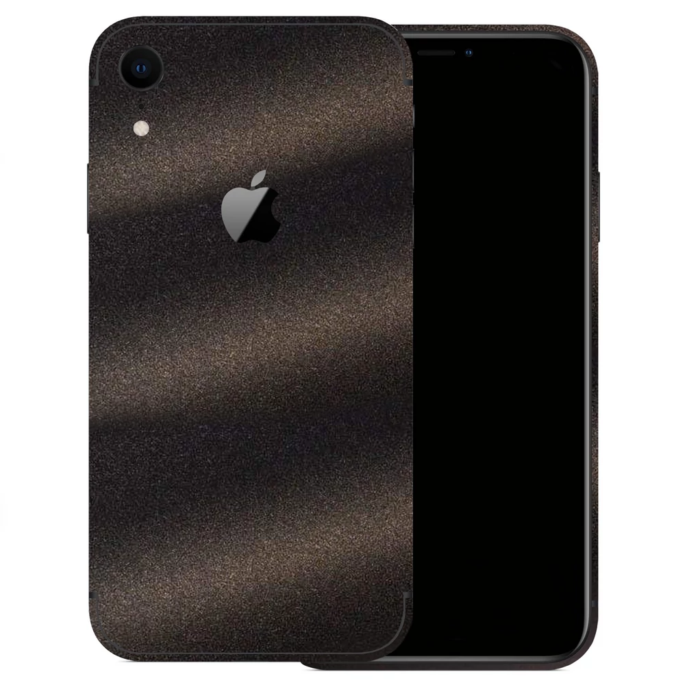 iPhone XR - Szemcsés matt fekete hátlap fólia