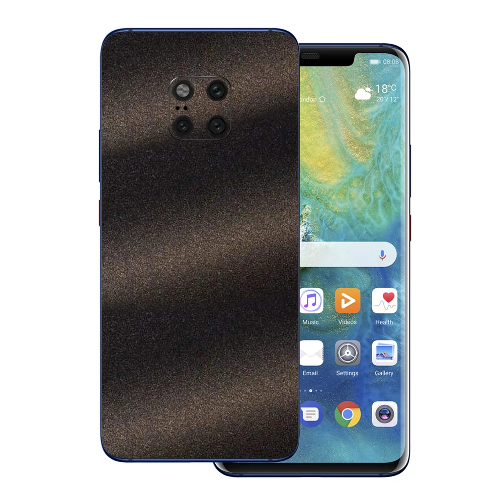 Huawei Mate 20 Pro - Szemcsés matt fekete hátlap fólia