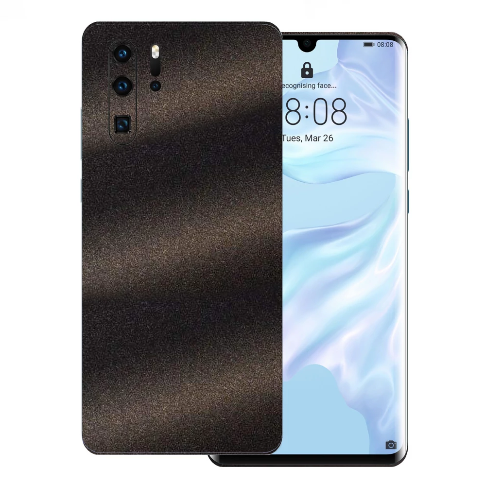 Huawei P30 Pro - Szemcsés matt fekete hátlap fólia