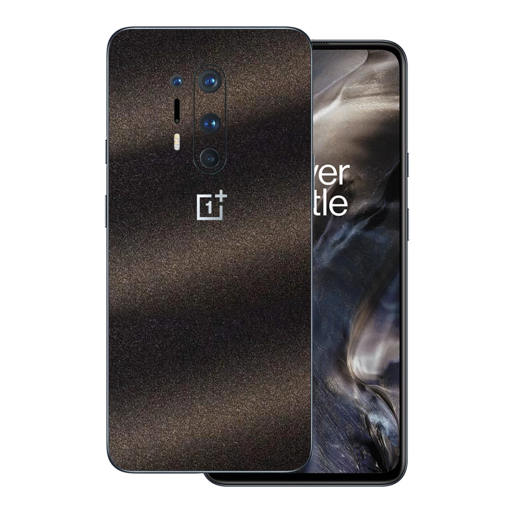 OnePlus 8 Pro - Szemcsés matt fekete hátlap fólia