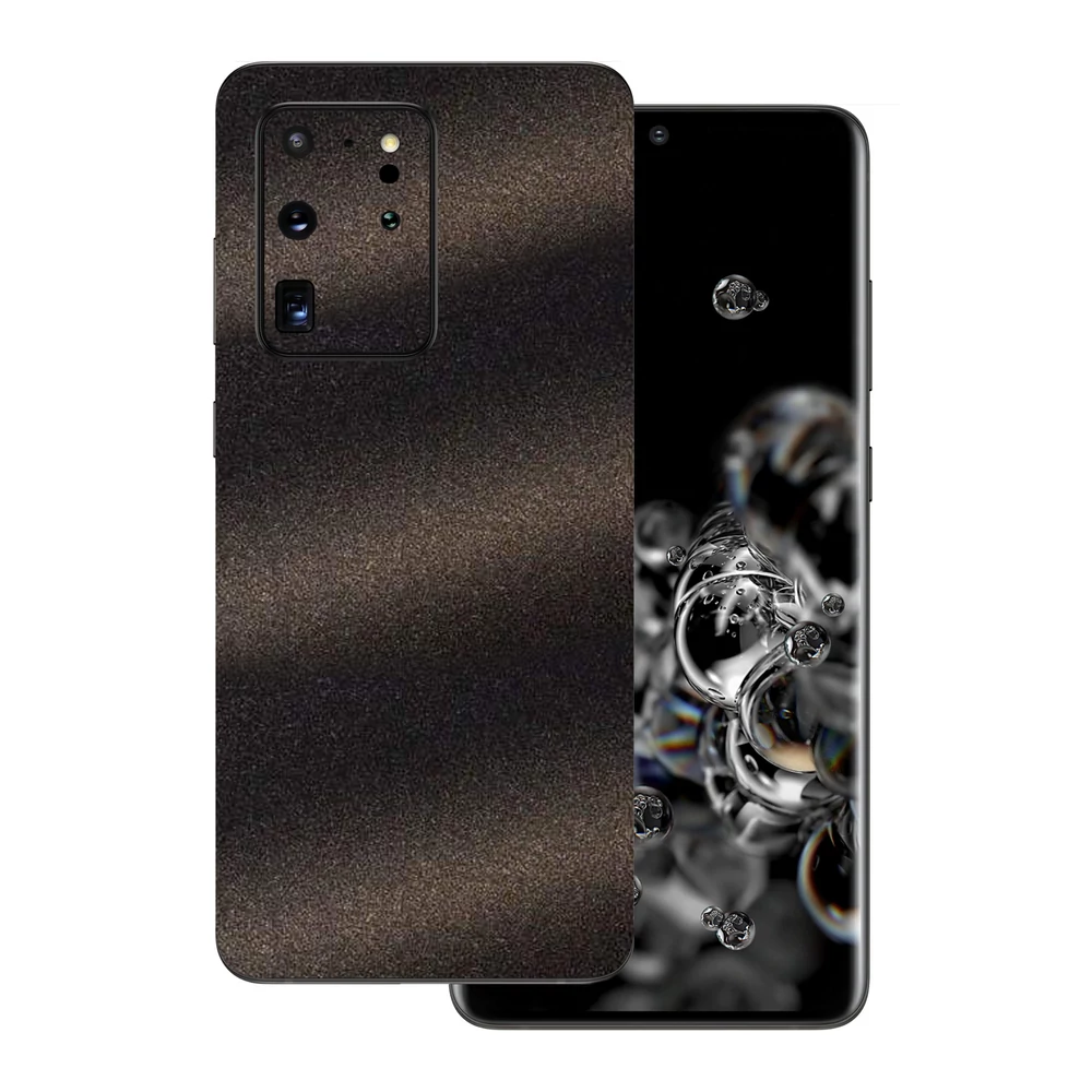 Samsung Galaxy S20 Ultra - Szemcsés matt fekete hátlap fólia