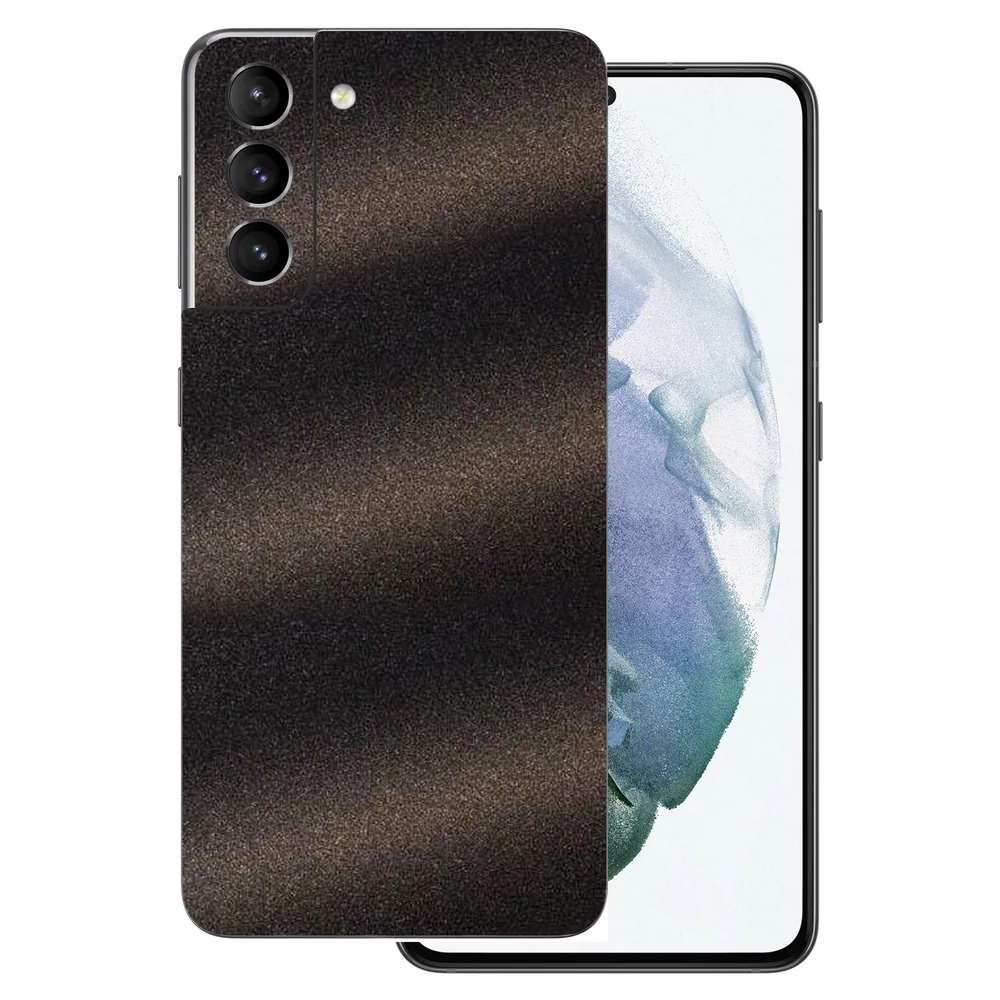 Samsung Galaxy S21 Plus - Szemcsés matt fekete hátlap fólia