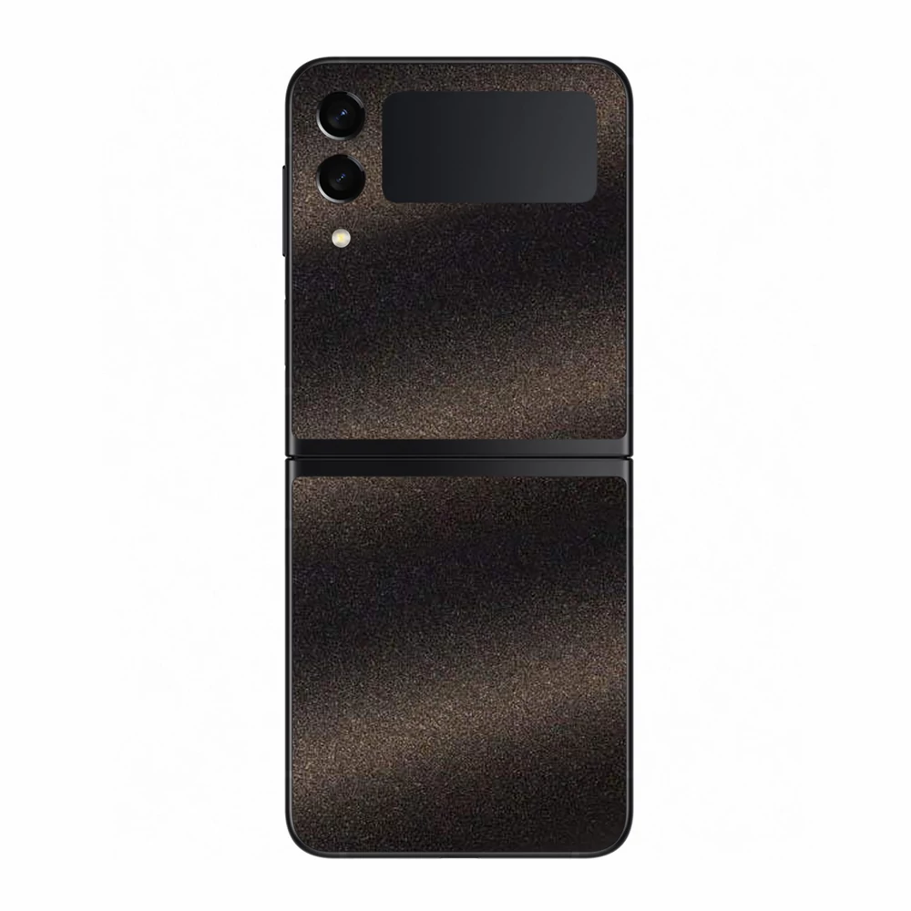 Samsung Galaxy Z Flip 3 - Szemcsés matt fekete hátlap fólia