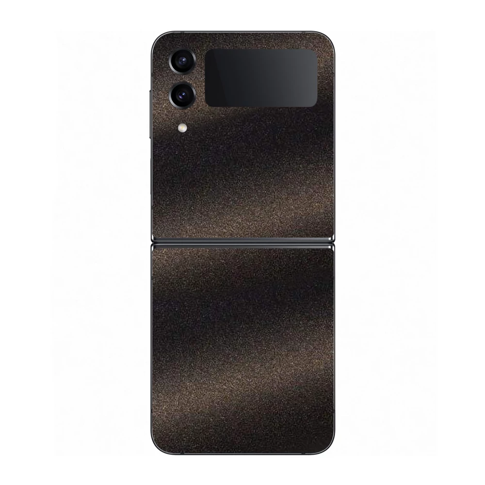 Samsung Galaxy Z Flip 4 - Szemcsés matt fekete hátlap fólia