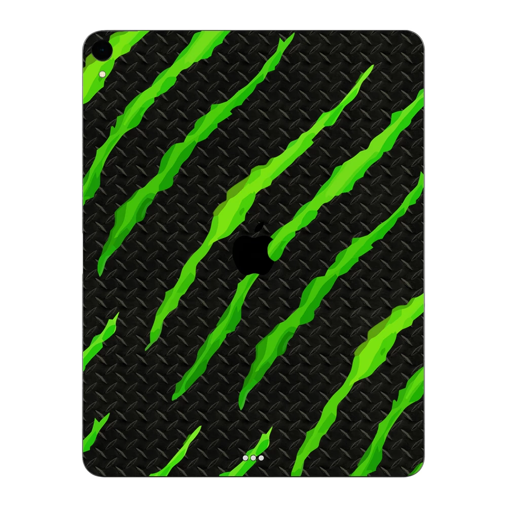 iPad Pro 12.9" ( 2018 - 2019, gen 3 ) - Zöld karmolásos hátlap fólia