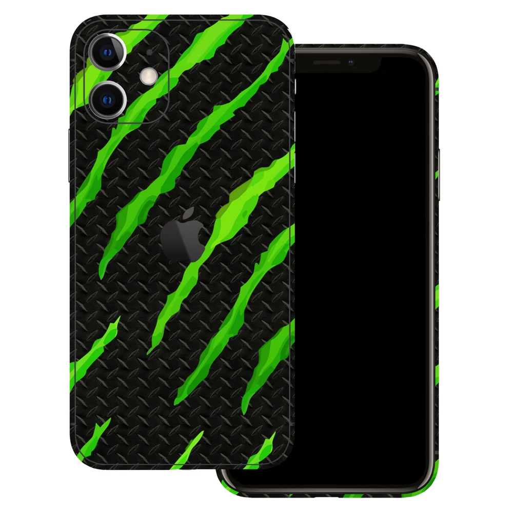 iPhone 11 - Zöld karmolásos hátlap fólia