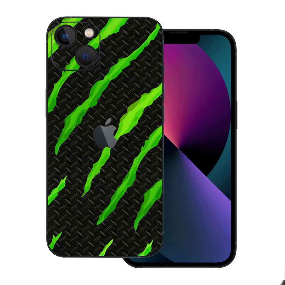 iPhone 13 Mini - Zöld karmolásos hátlap fólia