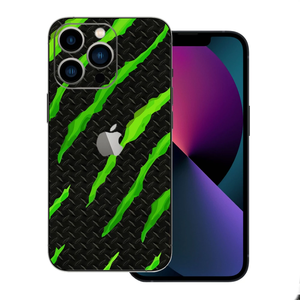 iPhone 13 Pro Max - Zöld karmolásos hátlap fólia