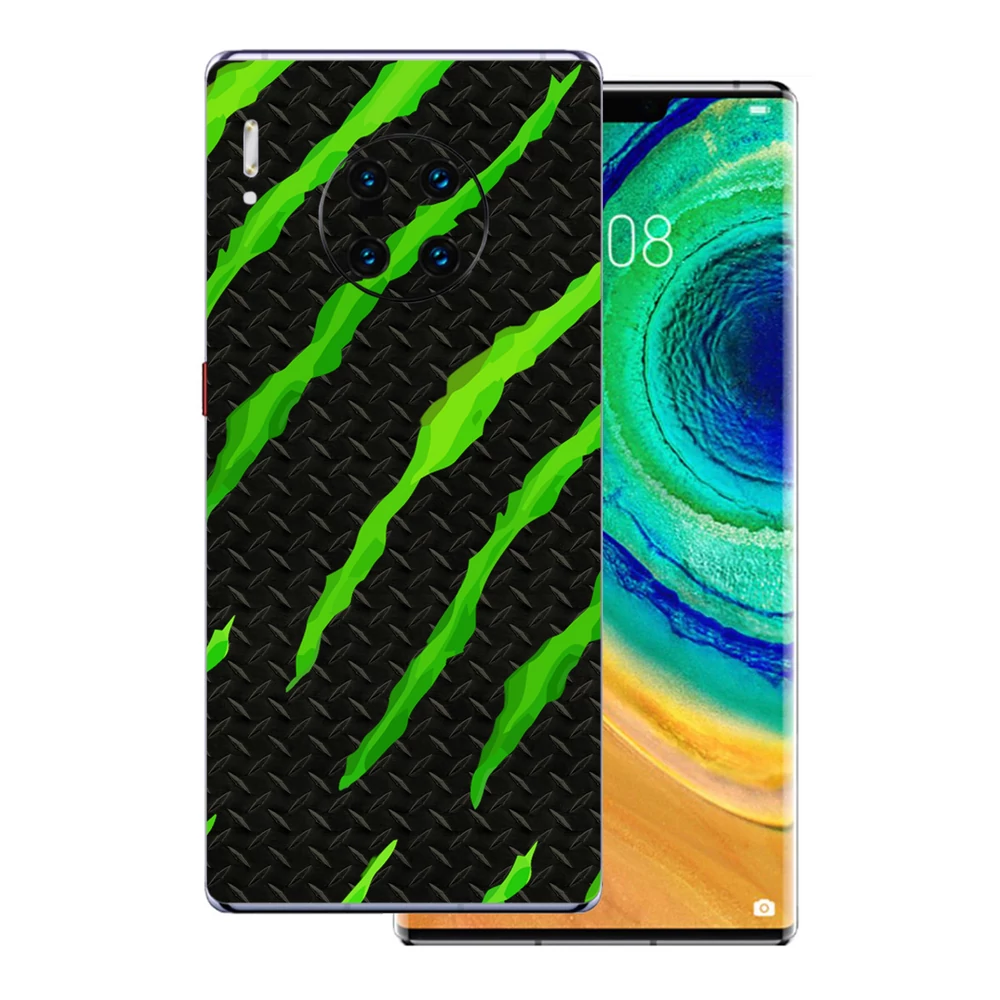Huawei Mate 30 Pro - Zöld karmolásos hátlap fólia