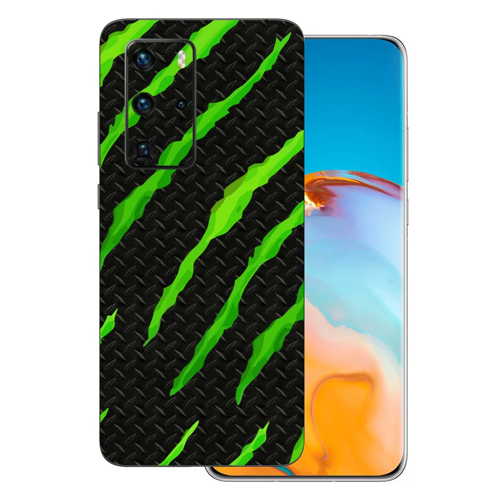 Huawei P40 Pro - Zöld karmolásos hátlap fólia