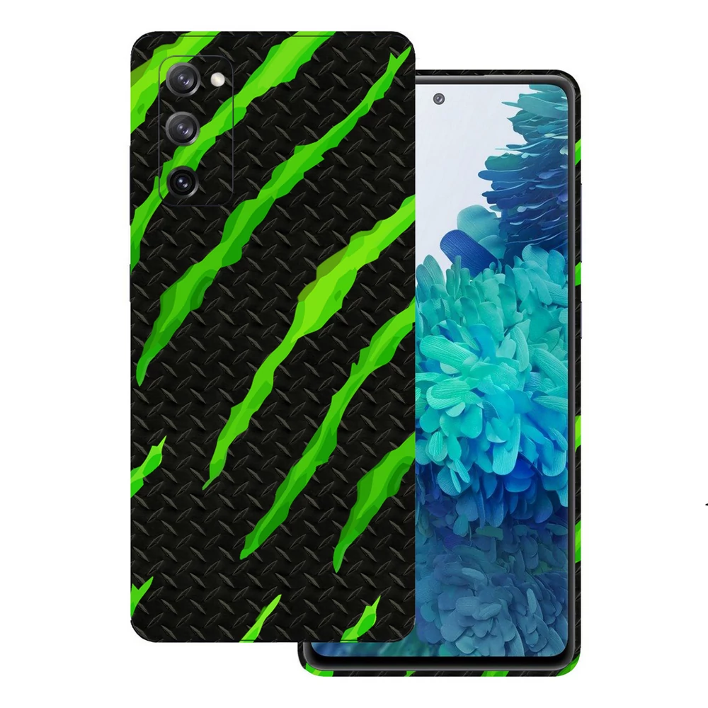 Samsung Galaxy S20 FE - Zöld karmolásos hátlap fólia