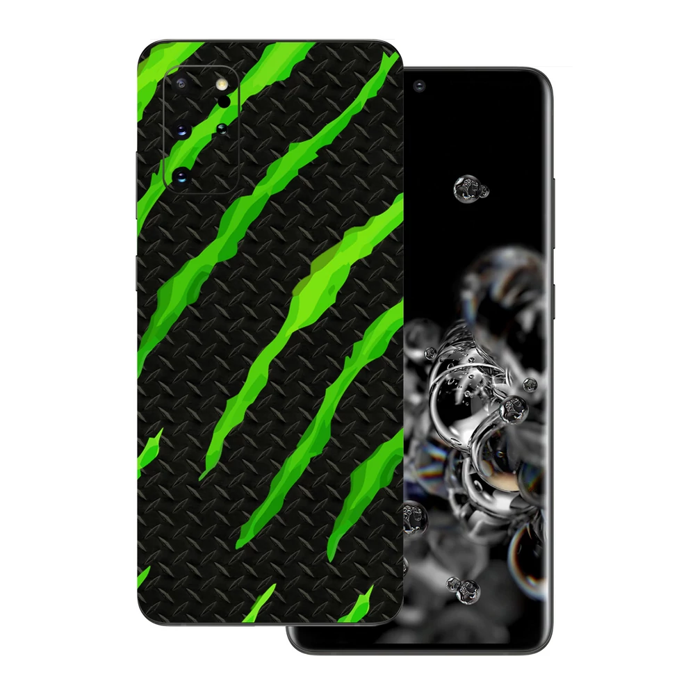 Samsung Galaxy S20 Plus - Zöld karmolásos hátlap fólia
