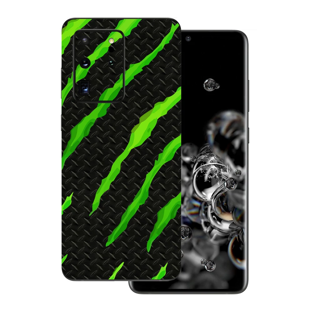 Samsung Galaxy S20 Ultra - Zöld karmolásos hátlap fólia