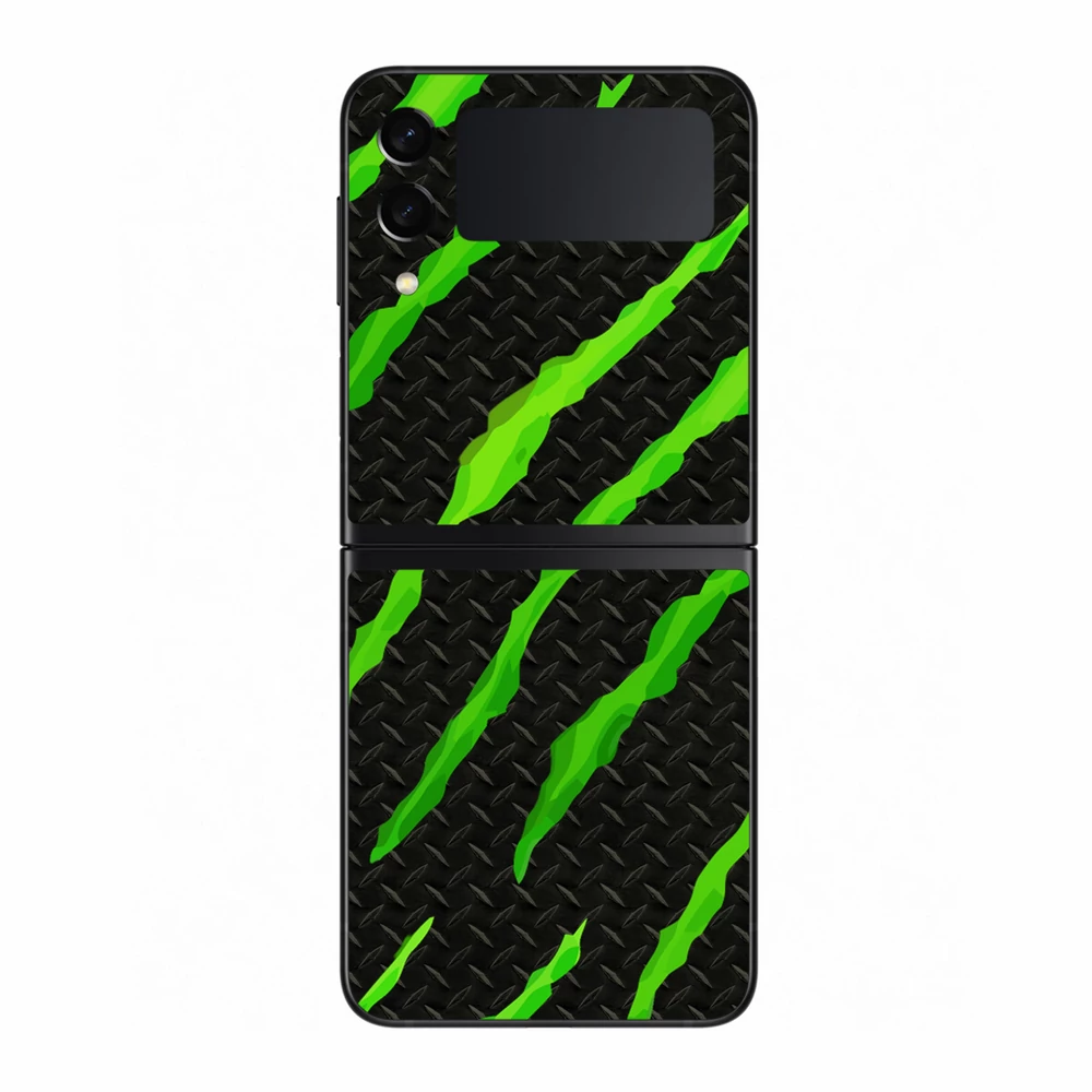 Samsung Galaxy Z Flip 3 - Zöld karmolásos hátlap fólia