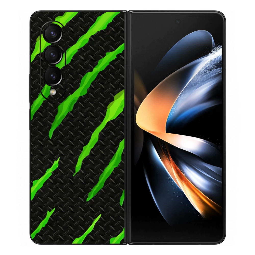 Samsung Galaxy Z Fold 4 - Zöld karmolásos hátlap fólia