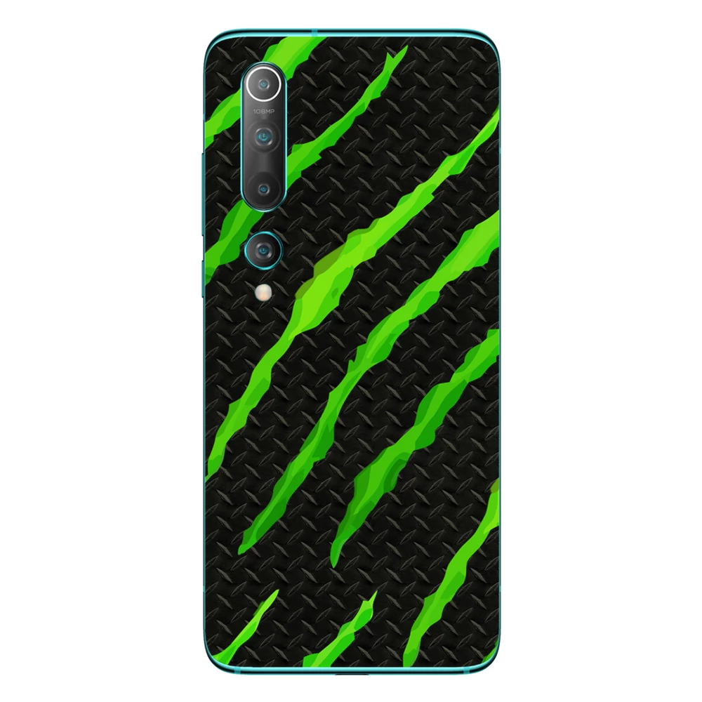 Xiaomi Mi 10 - Zöld karmolásos hátlap fólia