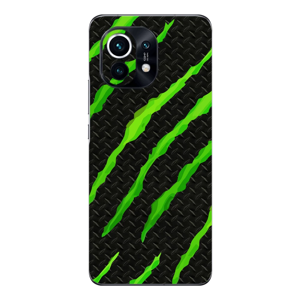 Xiaomi Mi 11 - Zöld karmolásos hátlap fólia