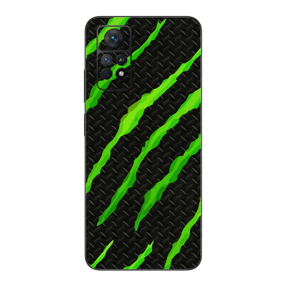 Xiaomi Redmi Note 11 Pro 5G - Zöld karmolásos hátlap fólia