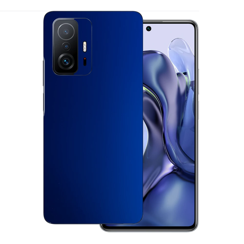 Xiaomi 11T - Matt króm sötétkék hátlap fólia