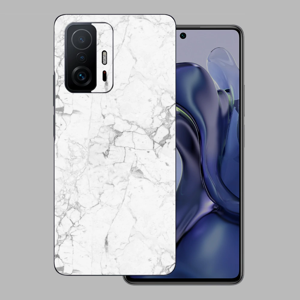Xiaomi 11T Pro - Fehér márvány mintás hátlap fólia