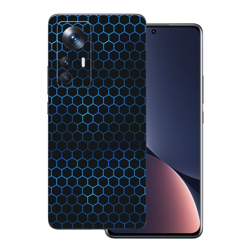 Xiaomi 12 Lite - Kék méhsejt hátlap fólia