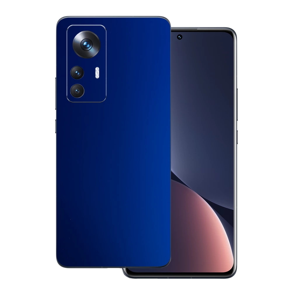 Xiaomi 12 Lite - Matt króm sötétkék hátlap fólia