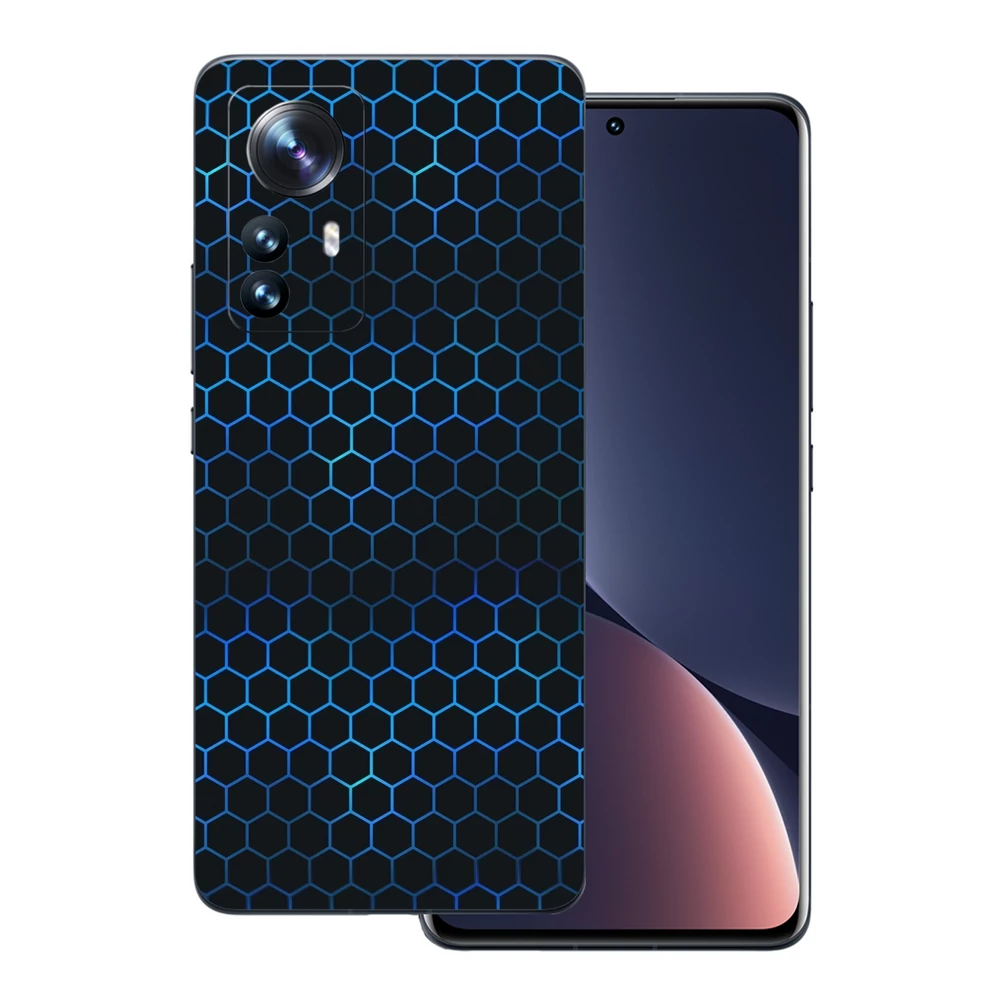 Xiaomi 12 Pro - Kék méhsejt hátlap fólia