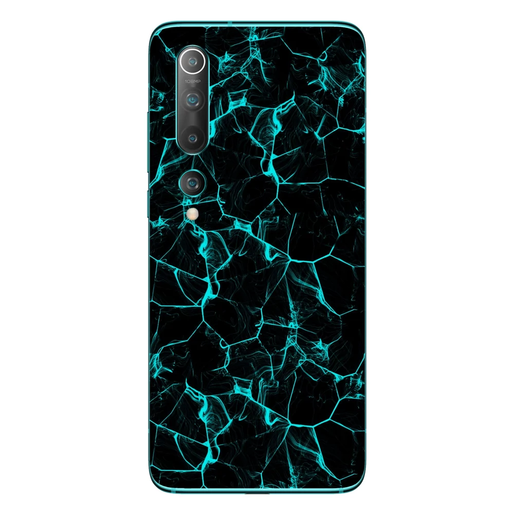 Xiaomi Mi 10 - Kék füstcsíkos hátlap fólia