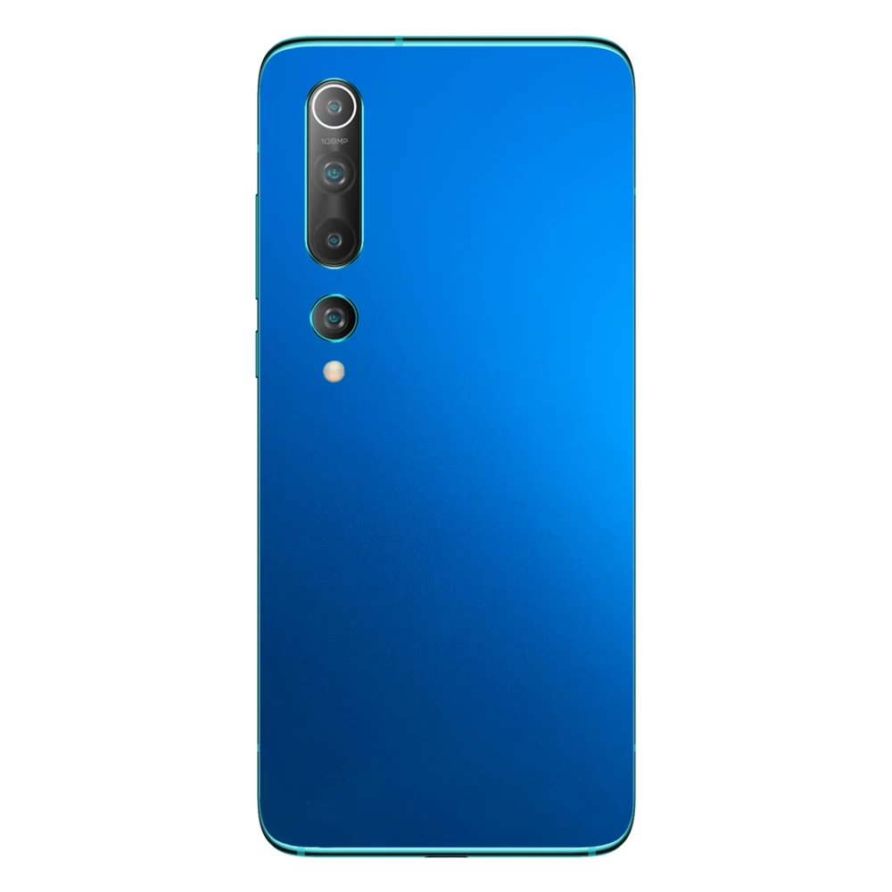 Xiaomi Mi 10 - Matt króm világoskék hátlap fólia