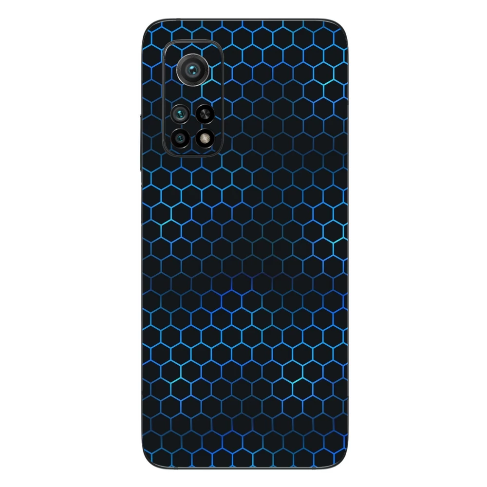Xiaomi Mi 10T Pro - Kék méhsejt hátlap fólia