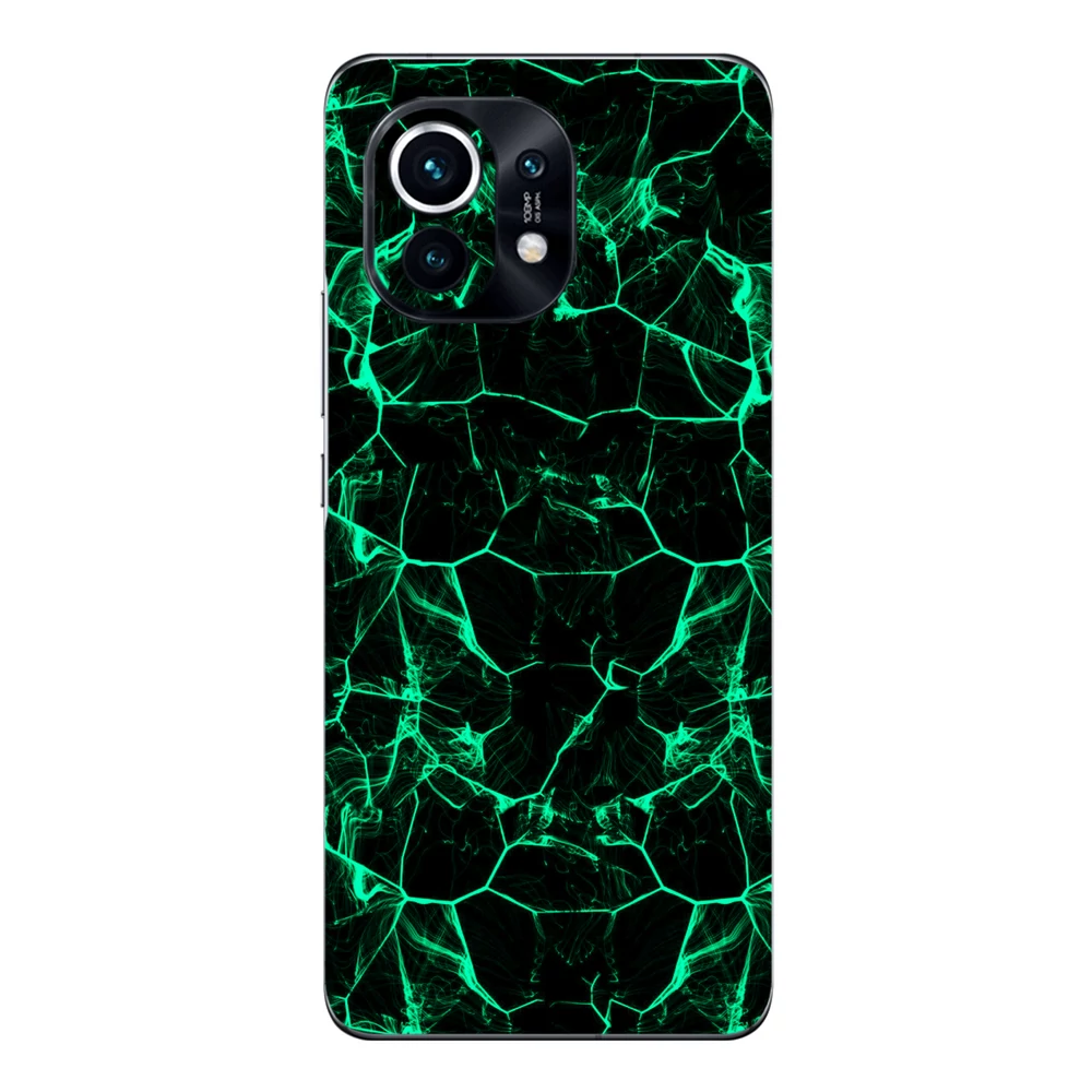 Xiaomi Mi 11 - Zöld füstcsíkos hátlap fólia