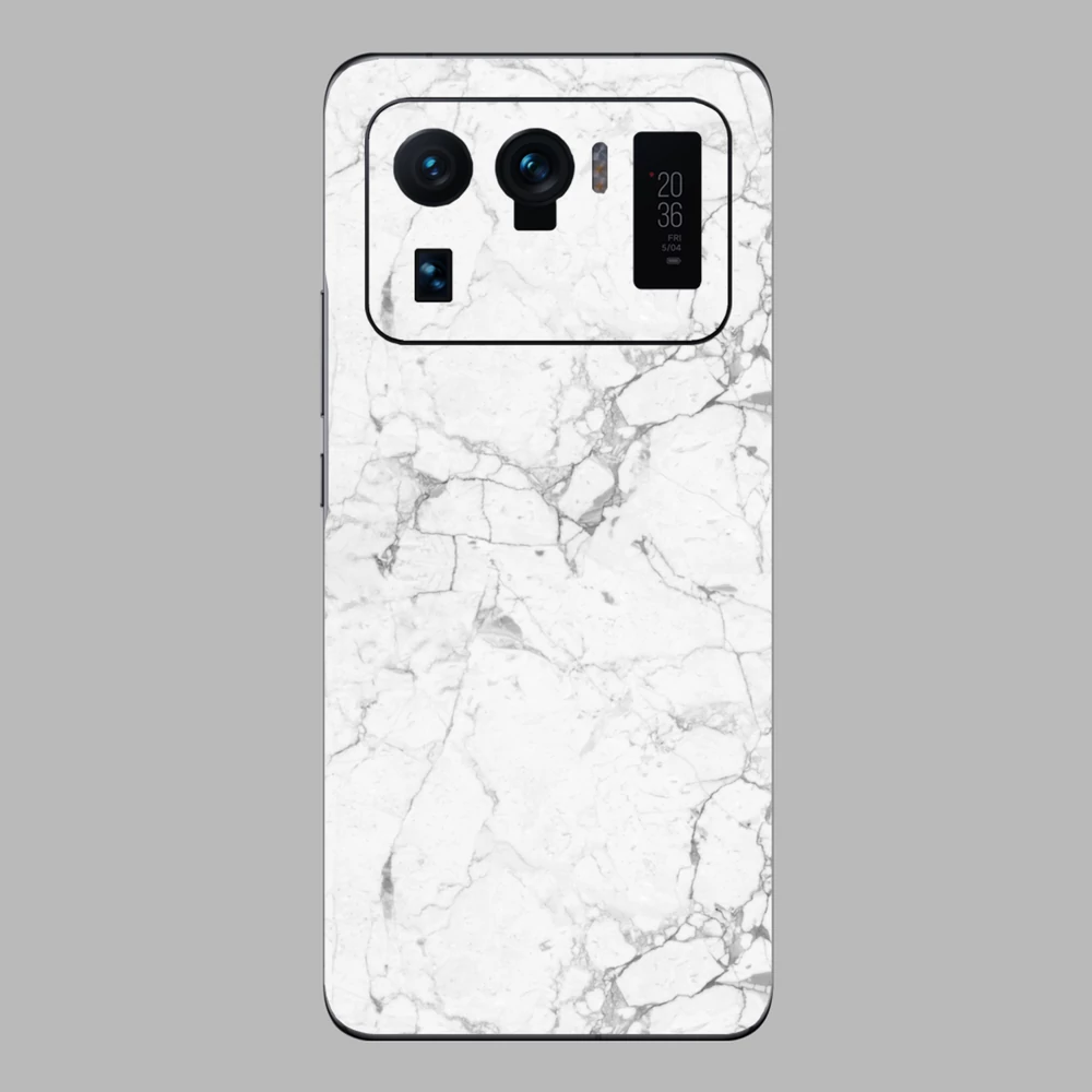 Xiaomi Mi 11 Ultra - Fehér márvány mintás hátlap fólia