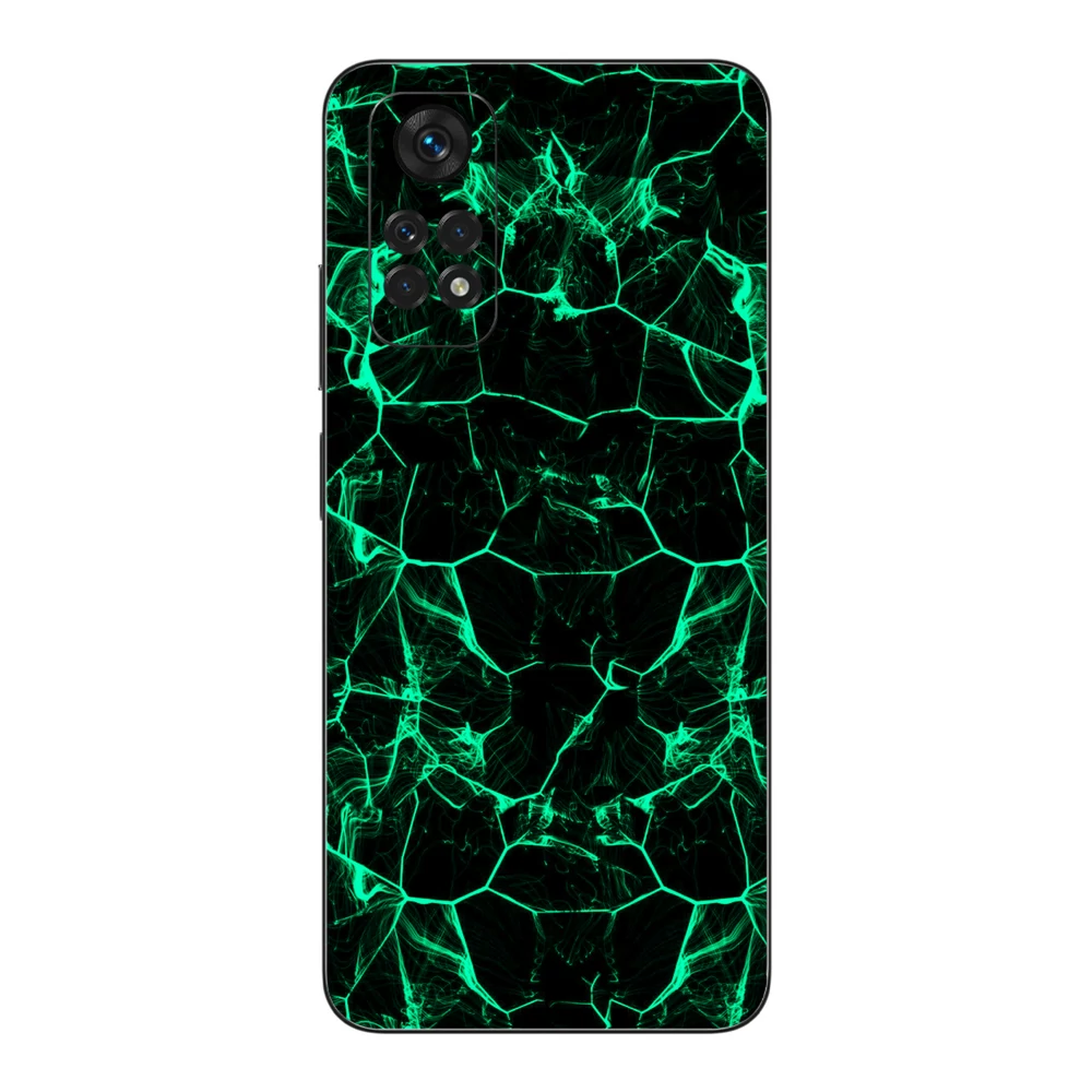 Xiaomi Redmi Note 11 - Zöld füstcsíkos hátlap fólia