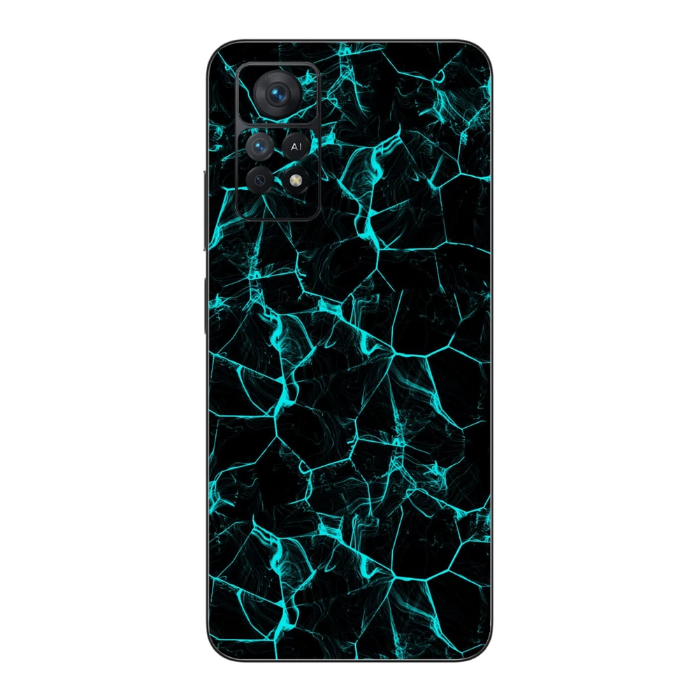 Xiaomi Redmi Note 11 Pro 5G - Kék füstcsíkos hátlap fólia