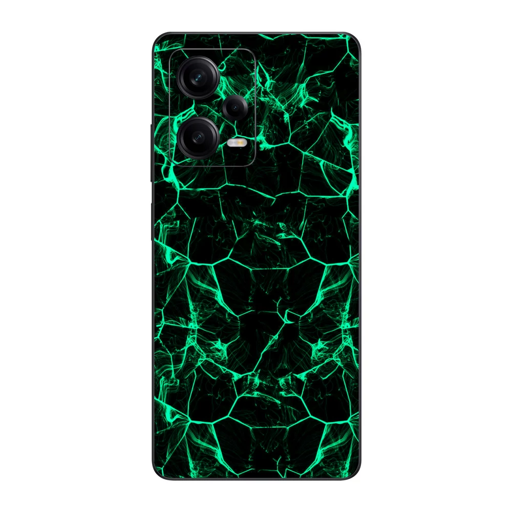 Xiaomi Redmi Note 12 Pro 5G - Zöld füstcsíkos hátlap fólia