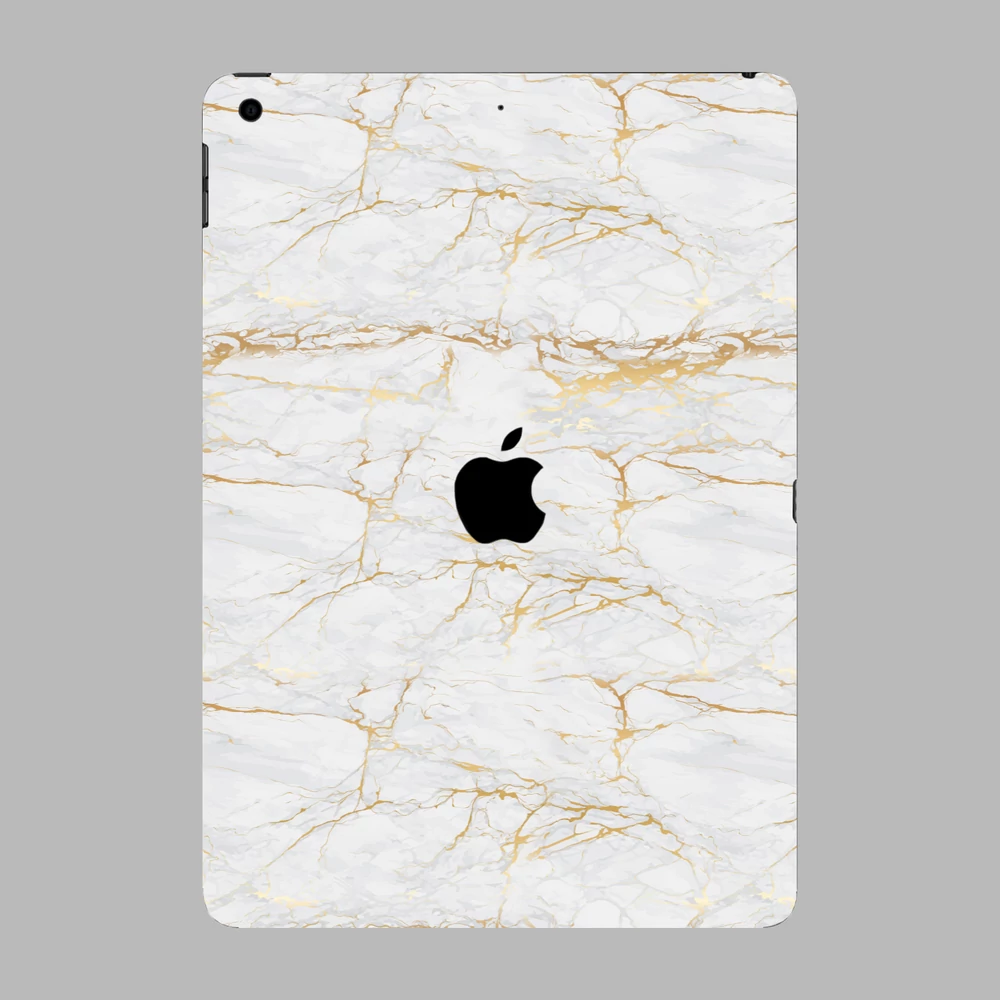 iPad 10.2" ( 2021, gen 9 ) - Arany márvány mintás hátlap fólia