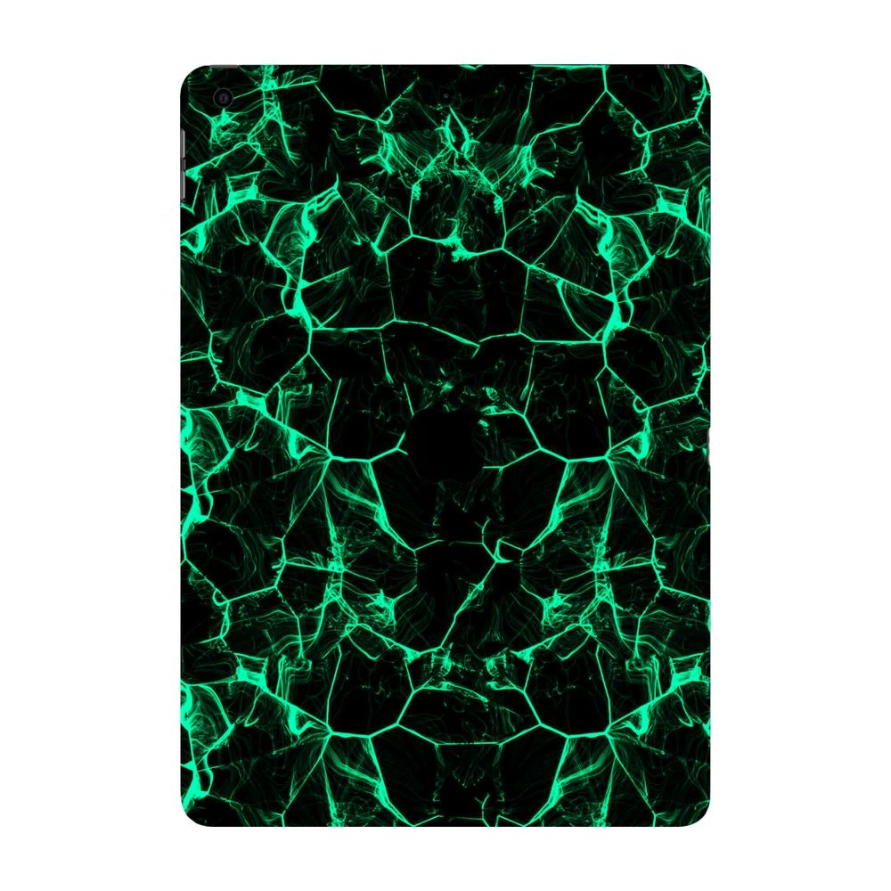 iPad 10.2" ( 2021, gen 9 ) - Zöld füstcsíkos hátlap fólia