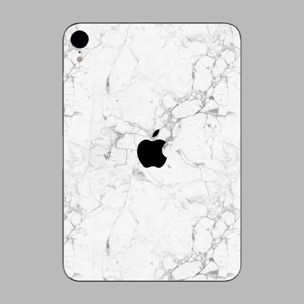 iPad mini 6 - Fehér márvány mintás hátlap fólia
