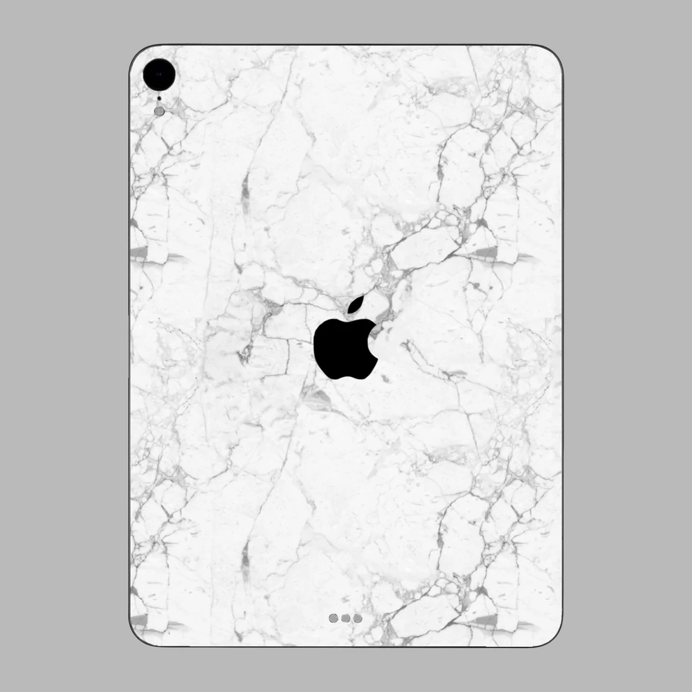 iPad Pro 11" ( 2018 - 2019, gen 1 ) - Fehér márvány mintás hátlap fólia