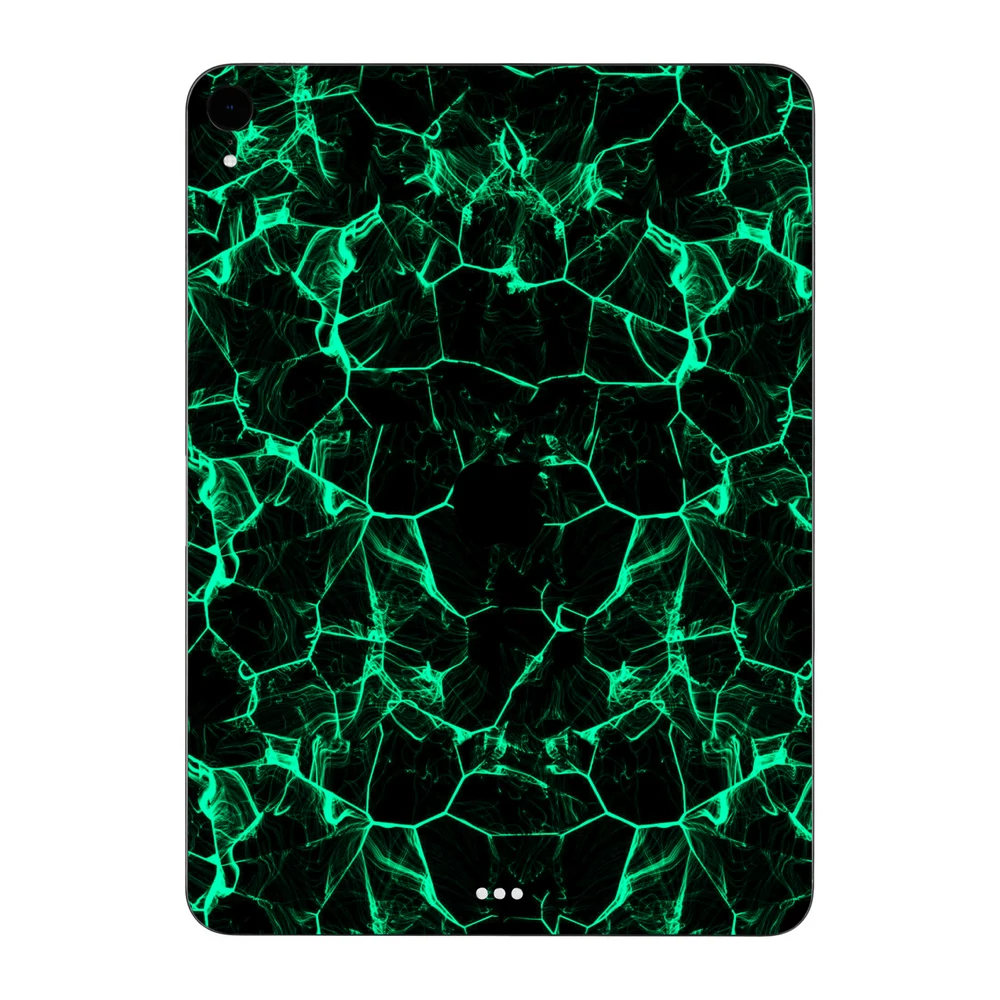 iPad Pro 11" ( 2018 - 2019, gen 1 ) - Zöld füstcsíkos hátlap fólia